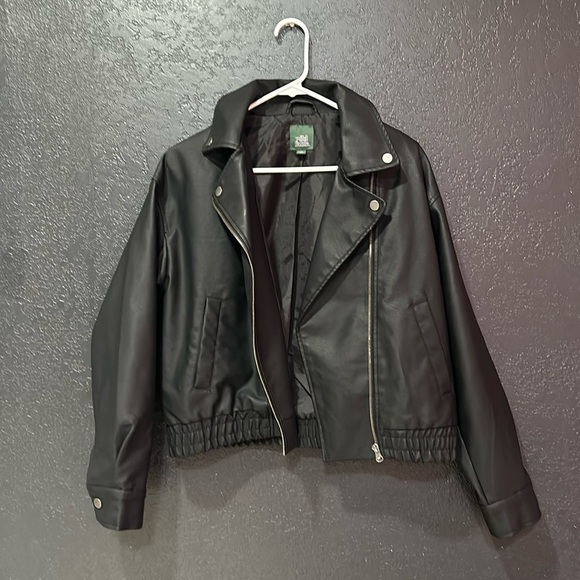 Wilde Fable Women’s Black Leather Jacker Size XS - Picture 1 of 7
